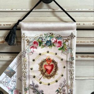 MARYS CROWN of STARS,  Velvet Blessing Carrier, Hd Image 8 by 5 inches , 2 beautiful sides.