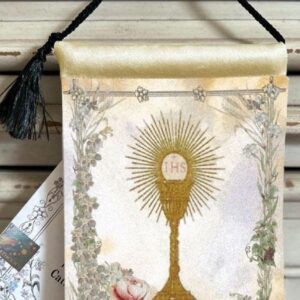 EUCHARISTIC REVIVAL Velvet Blessing Carrier, HD Image 8 by 5 inches , 2 beautiful sides.
