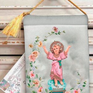 DIVINO NIÑO Divine CHILD Velvet Blessing Carrier, Hd Image 8 by 5 inches , 2 beautiful sides.