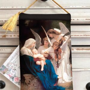SERENADE Velvet Blessing Carrier, Hd Image 8 by 5 inches , 2 beautiful sides.